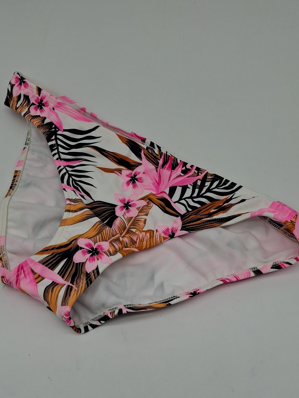 Salt + Cove Tropic Time Cinch-Back Bikini Bottom White L